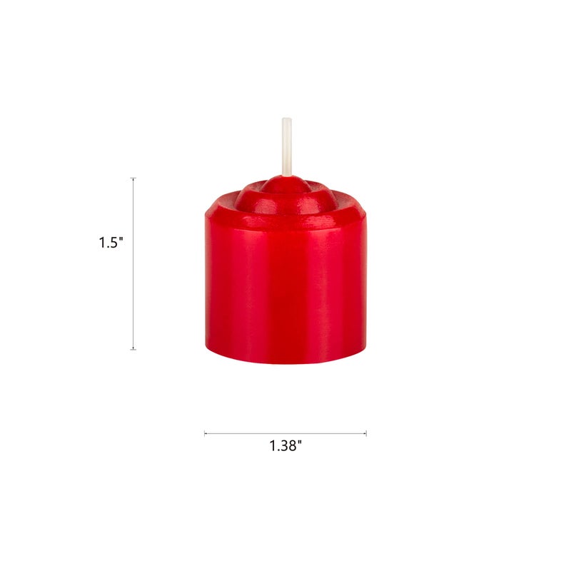 Mega Candles 12 pcs Unscented Red Votive Candles, Hand Poured Wax Candle 10 Hours 1.38 Inch x 1.5 Inch, Home DÃ©cor, Wedding Receptions, Centerpieces, Occasions, Events, Meditations, Holders - Image 2